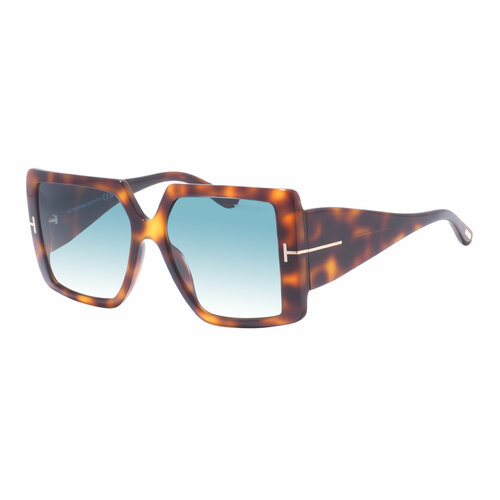 фото Солнцезащитные очки tom ford, квадратные, с защитой от уф, градиентные, для женщин, коричневый