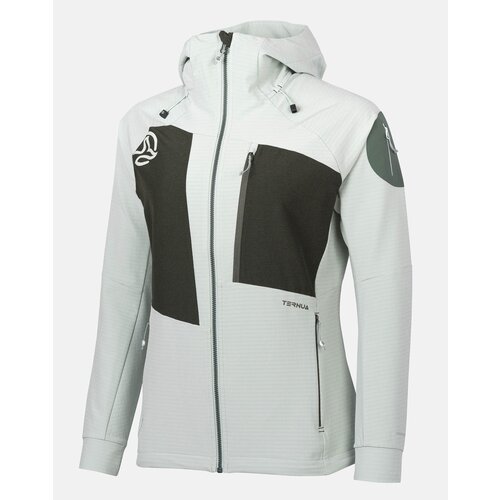 фото Куртка ternua demina hard hood jkt w, размер l, белый, зеленый