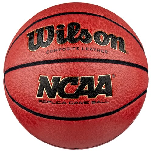 фото Баскетбольный мяч wilson ncaa replica comp defl, р. 7 коричневый