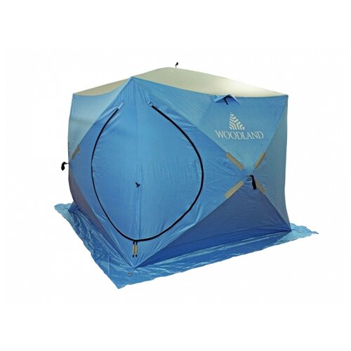 фото Палатка зимняя woodland "ice fish double", 205х205х190 см (синяя)