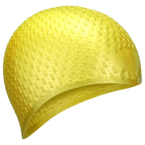 фото B31519-5 шапочка для плавания силиконовая bubble cap (желтый) hawk