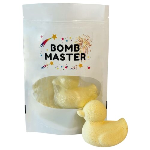 фото Набор 3 фигурных бурлящих бомбочки для ванн гейзер "уточка", bomb master, желтый, 232 г.