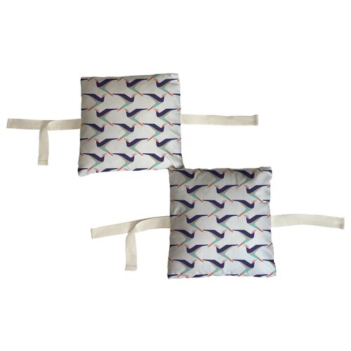фото Набор бортиков в детскую кроватку "птицы геометрия 2" 8 шт. marengo textile