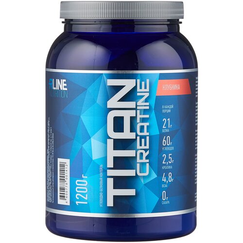 фото Гейнер rlinesportnutrition titan creatine, 1200 г, клубника