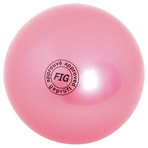 фото Мяч для художественной гимнастики larsen ab2801, 19 см, розовый