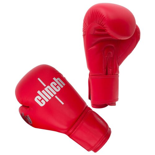 фото Боксерские перчатки clinch olimp красный 12 oz