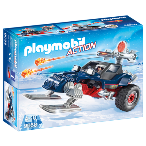 фото Набор с элементами конструктора playmobil action 9058 ледяной пират со снегоходом