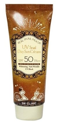 3W Clinic Солнцезащитный крем с улиточным муцином SPF 50 3W Clinic Солнцезащитный крем с улиточным муцином SPF 50