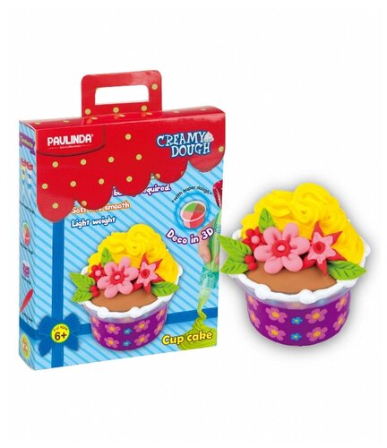 Масса для лепки PAULINDA Creamy Dough Пирожное цветы (160005) Масса для лепки PAULINDA Creamy Dough Пирожное цветы (160005)