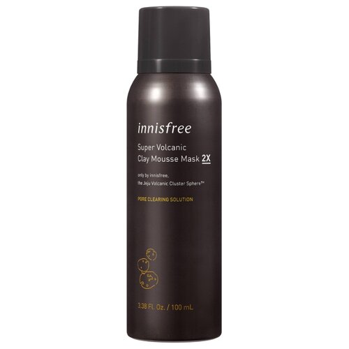 фото Глиняная маска-мусс 2x innisfree с вулканическими кластерами для очищения пор