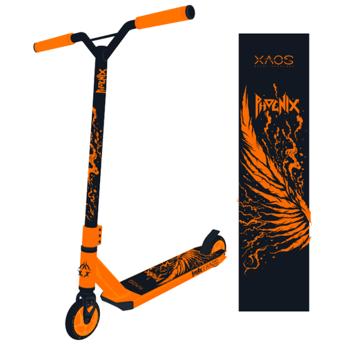 фото Самокат трюковый xaos phoenix orange 100 мм