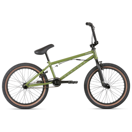 фото Велосипед haro 20' downtown dlx bmx, 20,5' матовый оливковый (21342)