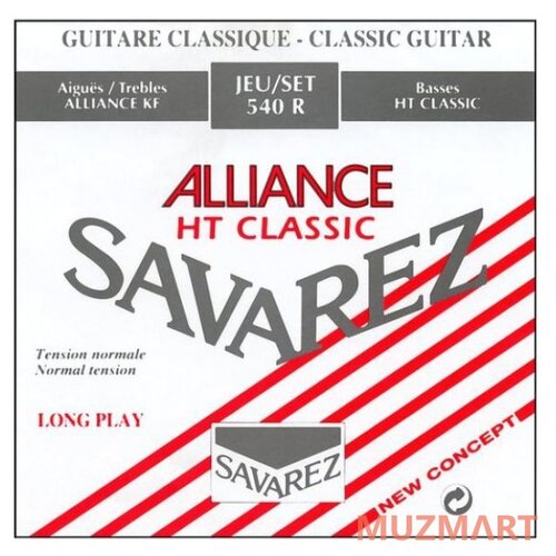 фото Savarez 540r alliance ht classic red standard tension струны для классической гитары