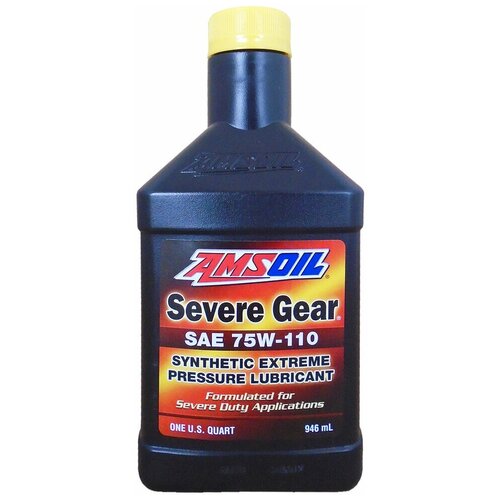 фото Трансмиссионное масло amsoil severe gear synthetic extreme pressure (ep) lubricant sae 75w-110, 0.946л