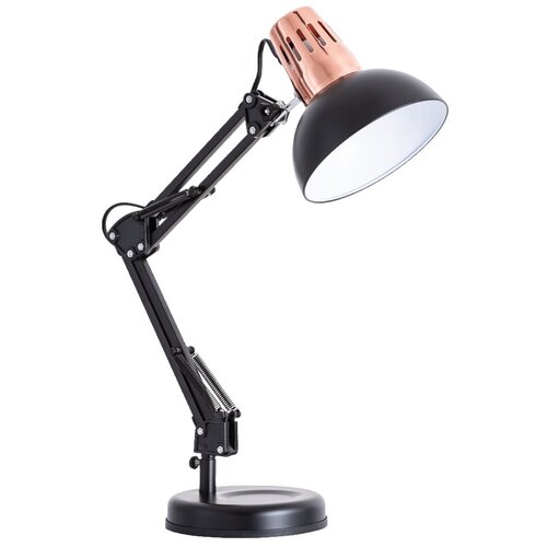 фото Лампа офисная arte lamp luxo a2016lt-1bk, e27, 40 вт, цвет арматуры: черный, цвет плафона/абажура: черный