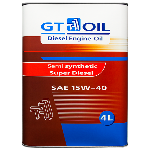 фото Моторное масло gt oil gt super diesel sae 15w-40, 20л