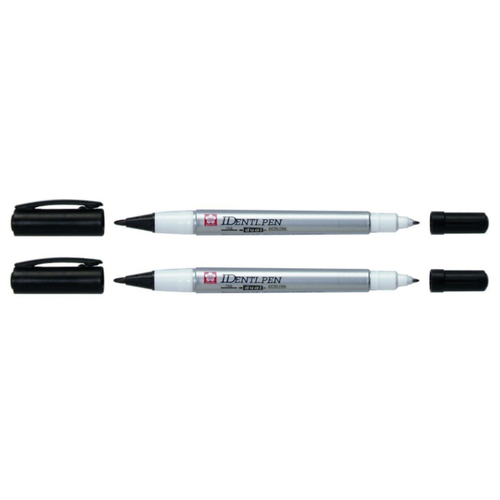 фото Набор маркеров двухсторонних sakura identi-pen, 0.4-1.0 мм, черные, 2 шт.