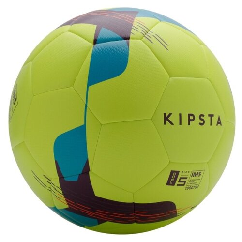 фото Футбольный мяч hybride f500, желтый размер 5 kipsta x декатлон decathlon