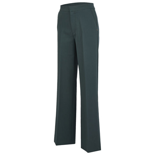 фото Брюки broadway, прямой силуэт, классический стиль, карманы, стрелки, размер 2xl, зеленый