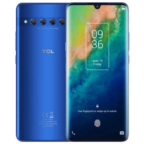 фото Смартфон tcl 10 plus 6/256gb, moonlight blue