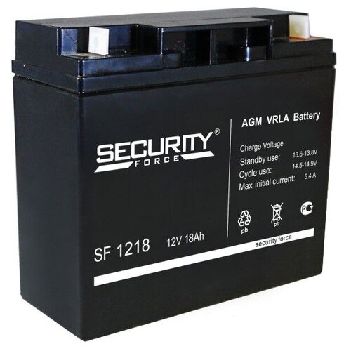 фото Аккумулятор security force 12v 18ah sf 1218