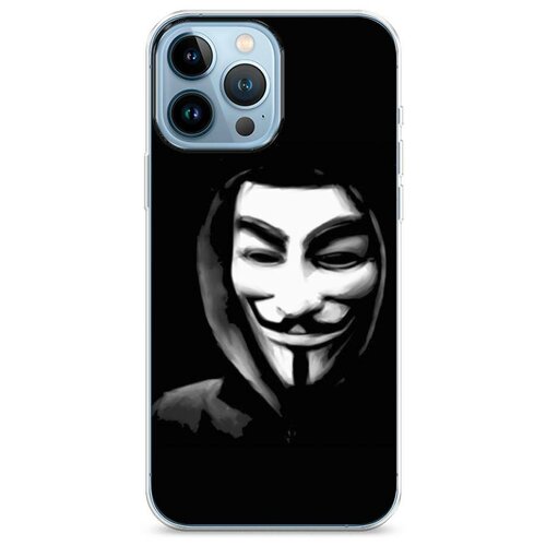 фото Силиконовый чехол "анонимус" на apple iphone 13 pro max / айфон 13 про макс case place