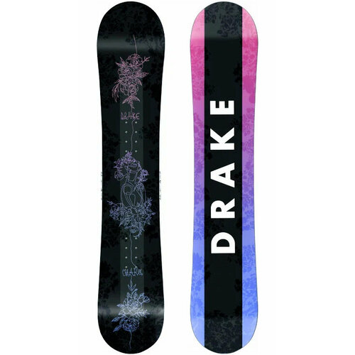 фото Сноуборд drake charm (21/22) black-pink, 138 см drake snowboards