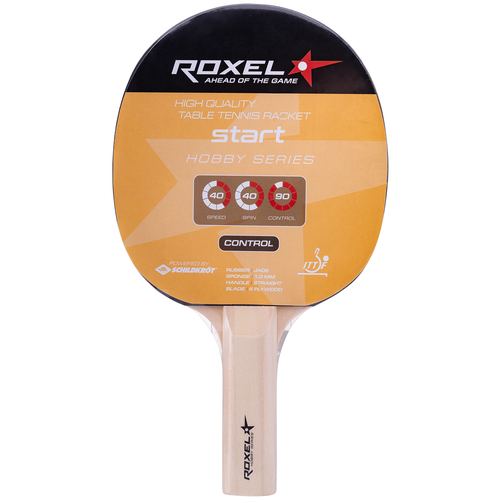 фото Ракетка roxel hobby start для настольного тенниса, прямая