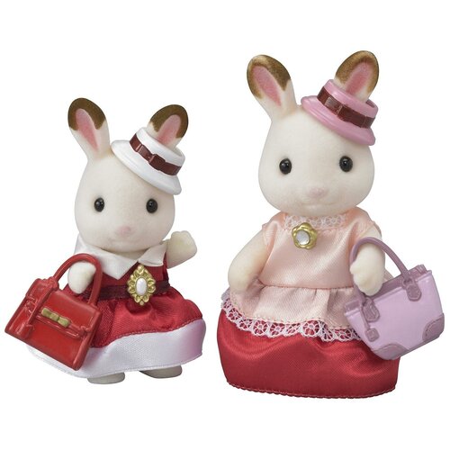 фото Sylvanian families town series набор "модницы в шикарных платьях" 6001