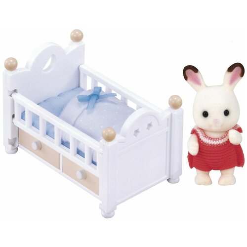 фото Sylvanian families набор малыш и детская кроватка, 5017