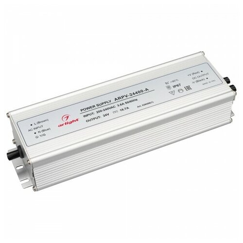 фото Блок питания arpv-24400- a (24v, 16.7a, 400w) (arlight, ip67 металл)