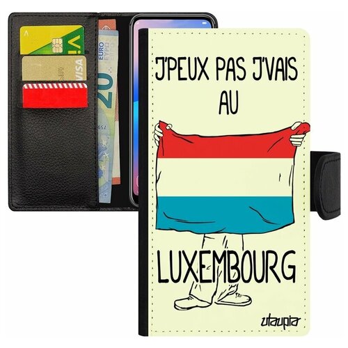 фото Чехол-книжка на мобильный xiaomi mi 8 lite, "еду в люксембург" туризм патриот utaupia