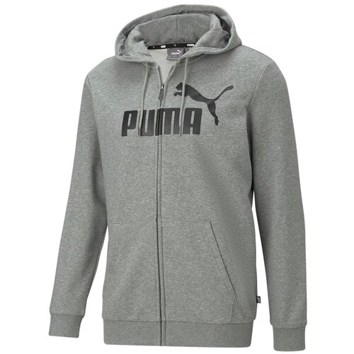 фото Толстовка puma ess big logo fz hoodie tr серый l 58670003