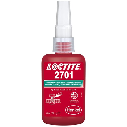 фото Loctite 2701 50мл (резьбовой фиксатор высокой прочности для неактивных металлов)