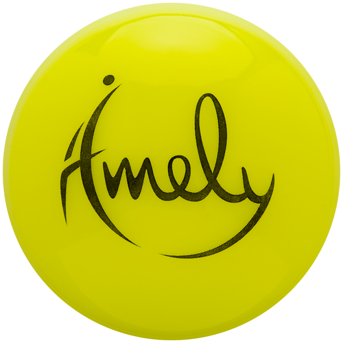 фото Мяч для художественной гимнастики agb-301 19 см, желтый amely