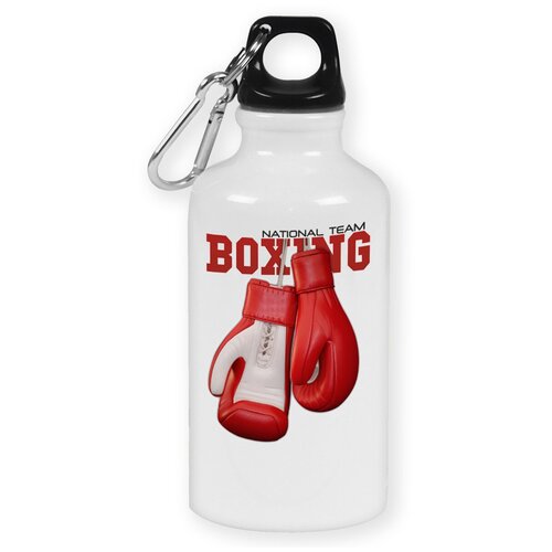 фото Бутылка с карабином coolpodarok "national team boxing. бокс"