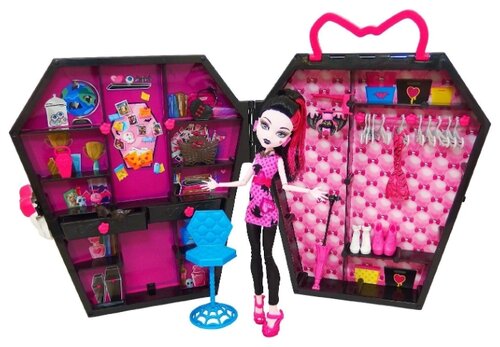 Набор Monster High Шкафчик с Дракулаурой (Дракулокер), 27 см, BGT61 Набор Monster High Шкафчик с Дракулаурой (Дракулокер), 27 см, BGT61