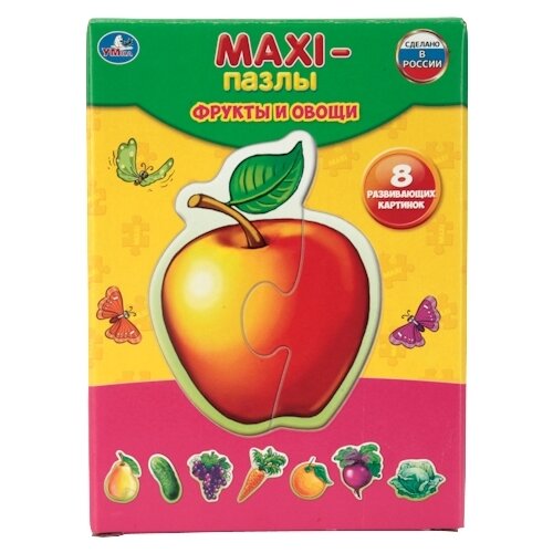 фото Набор пазлов умка maxi фрукты и овощи (4690590110058)