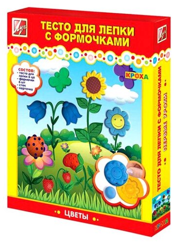 Масса для лепки Луч Цветы с формочками (26С1626-08) Масса для лепки Луч Цветы с формочками (26С1626-08)