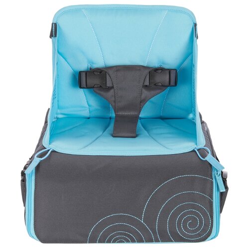 фото Сумка-стул munchkin travel booster seat серый/голубой