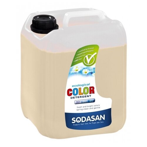 фото Жидкость для стирки sodasan для цветных тканей, 5 л, бутылка