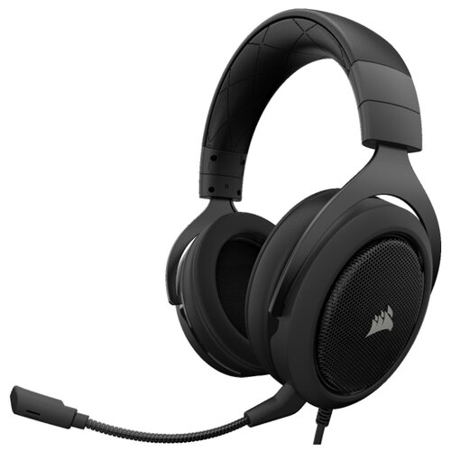 фото Компьютерная гарнитура corsair hs50 stereo gaming headset carbon