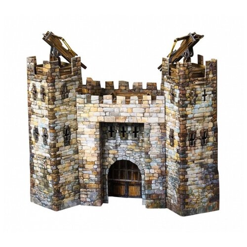 фото Сборная модель умная бумага средневековый город: главные ворота (322)