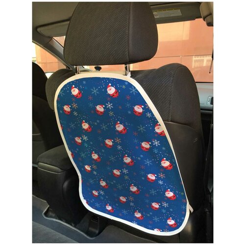 фото Защитная накидка joyarty "веселый санта" на спинку автомобильного сидения