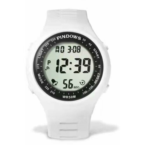 фото Наручные часы часы наручные ручные электронные для /плавания/ занятием спортом/ активного образа жизни/ фитнесом/, белый pindows