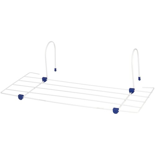 фото Сушилка для белья attribute навесная mini 2,5 м, белый/голубой
