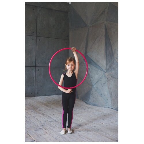 фото Обруч профессиональный для художественной гимнастики, дуга 18 мм, d=85 см, цвет малиновый grace danc . grace dance