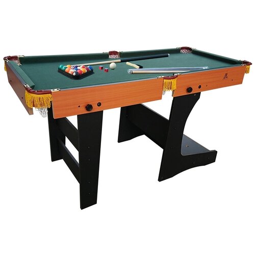 фото Игровой стол для бильярда dfc trust 5 hm-bt-60301 черный/коричневый/зеленый