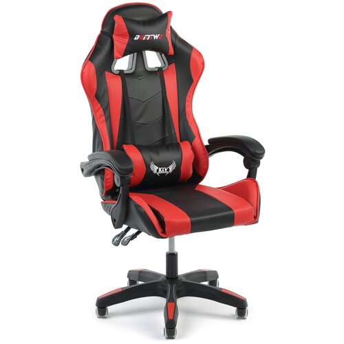 фото Игровое кресло экспресс офис 202, обивка: искусственная кожа, цвет: искусственная кожа черно-красная