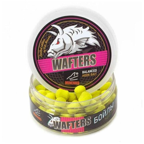 фото Бойлы нейтральные minenko wafters dumbells pineapple 11х14мм 70 г (ананас)